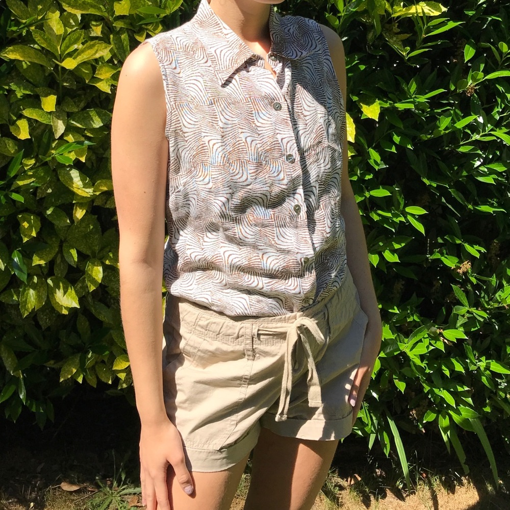 Vintage Alfani linen blouse